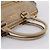 Borsa a Mano Miu Miu Vitellolux 2way Beige Gold Auth 204430V D'oro - vista 7