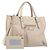BALENCIAGA Borsa a mano Paper Mini in pelle 2way Grigio Argento 357333 Auth 204084V Marrone