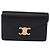 Céline Borsa a tracolla con catena CELINE Triomphe in pelle nera e tono oro Auth ka6199SAM Nero - vista 13