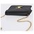 Céline Borsa a tracolla con catena CELINE Triomphe in pelle nera e tono oro Auth ka6199SAM Nero - vista 6