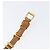 Bracciale PRADA in pelle marrone tono oro Auth ar14250V - vista 8