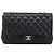 Borsa a tracolla CHANEL Matelasse 30 Chain in pelle d'agnello nera e argento CC Auth yk20928V Nero - vista 13