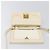 MARNI Prisma Shoulder Bag Leather White Gold Tone Auth 204613A - view 19
