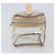 Necessaire Burberrys Vanity Cosmetic Pouch Vinyl Clear Silver Auth 203681A Argento - vista 3