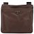 Borsa a tracolla PRADA in pelle Taurillon Marrone Argento Auth am12669V - vista 13