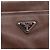 Borsa a tracolla PRADA in pelle Taurillon Marrone Argento Auth am12669V - vista 18