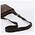 Borsa a tracolla PRADA in pelle Taurillon Marrone Argento Auth am12669V - vista 7