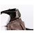 Borsa a tracolla PRADA in pelle Taurillon Marrone Argento Auth am12669V - vista 9