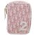 Pouch Christian Dior Trotter Canvas PVC Rosa Argento Auth 203879 - vista 13