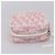 Pouch Christian Dior Trotter Canvas PVC Rosa Argento Auth 203879 - vista 5