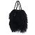 Borsa Tote Statement Roberto Cavalli in pelliccia mongola nera Nero - vista 2