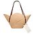 Loewe Petal Shopper aus Raffia Tan Kamel - Ansicht 3