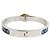 Bracciale Mini Clic Chaine D Ancre PM in smalto blu Hermès - vista 3