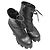 Black Prada Leather Heeled Combat Boots Size 40 - view 2