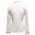 Top abotonado blanco Brunello Cucinelli con adornos Monili Talla US S - vista 4