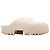 Autre Marque Cream Gucci Rubber GG Cutout Platform Mules Size 39 Beige