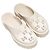 Autre Marque Cream Gucci Rubber GG Cutout Platform Mules Size 39 Beige - view 2