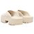 Autre Marque Cream Gucci Rubber GG Cutout Platform Mules Size 39 Beige - view 4