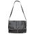 Loewe Leder-Klapptasche Black & Cream Schwarz