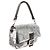 Fendi Baguette-Tasche mit Pailletten in Silber & Schwarz - Ansicht 2