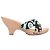 Emilio Pucci bedruckte Canvas- & Holzabsatzsandalen Schwarz & Multicolor Größe 36