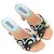 Emilio Pucci bedruckte Canvas- & Holzabsatzsandalen Schwarz & Multicolor Größe 36 - Ansicht 2