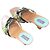 Emilio Pucci bedruckte Canvas- & Holzabsatzsandalen Schwarz & Multicolor Größe 36 - Ansicht 3
