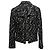Vintage Black & White Chanel Fall/Winter 2002 Wool Tweed Jacket Size FR 44