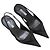Prada Slingback-Heels mit spitzer Kappe und Rosette in Schwarz Größe 35 - Ansicht 4