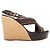 Vintage Brown Louis Vuitton Spellout Espadrilles Keilabsätze Größe 37 Braun