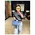 Chanel 31 Handtasche Navy Wildleder Mehrfarben - Ansicht 8