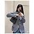 Chanel Navy Silk Striped Embroidered Jacket Multiple colors - view 9