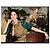 Top Miu Miu a Righe in Cotone Verde a Maniche Lunghe Multicolore - vista 9