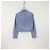 Top Miu Miu de algodão com padrão xadrez Navy Multicor - vista 4