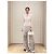 Autre Marque Pantalones Dior Ecru con Estampado de Algodón Talle Alto Multicolor - vista 8