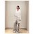 Autre Marque Pantalones Dior Ecru con Estampado de Algodón Talle Alto Multicolor - vista 9