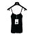 Top Camisola Chanel de Algodão com Detalhe de Laço Preto Multicor