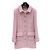 Abrigo Chanel Serie Snow de lana rosa talla 34 Multicolor