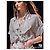 Top Chanel de seda listrado Multicor