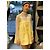 Falda Chanel de tweed amarillo con lentejuelas Multicolor - vista 9