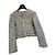 Chaqueta Céline de Tweed Verde con Botones Dorados Talla 36 Multicolor