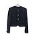 Chaqueta Céline de lana negra con botones dorados Multicolor