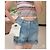 Shorts Chanel de denim con detalle cut-out Multicolor - vista 8