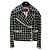Casaco Chanel de tweed com padrão xadrez Multicor
