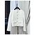 Céline White Tweed Jacket with Gold Buttons Size 40 Multiple colors
