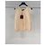 Top Loro Piana de lino rosa Multicolor