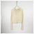 Autre Marque Pull Dior en lin blanc avec bordure à volants Multicolore - vue 4