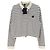 Top Prada de algodón blanco a rayas Multicolor