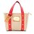 Saco Cabas PM Antigua Louis Vuitton Vermelho Bege