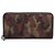 Saffiano Portafoglio lungo rotondo Prada TESSUTO ST.CAMO Camouflage Marrone Nero Cachi